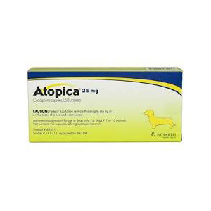 <p>ATOPICA PERRO 25mg 30 capsulas </p>