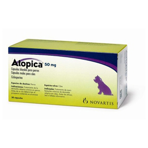 <p>ATOPICA PERRO 50MG 30 capsulas </p>