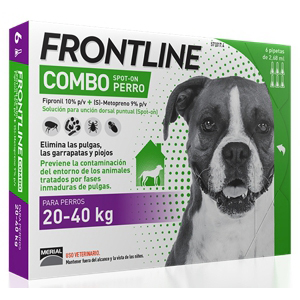 <p>FRONTLINE COMBO PARA PERRO DE 20-40kg 6 PIPETAS</p>