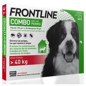 <p>FRONTLINE COMBO PARA PERRO DE 40-60kg 3 PIPETAS</p>