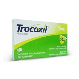 <p>TROCOXIL 20mg 2 COMPRIMIDOS MASTICABLE</p>