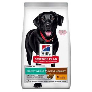 <p>HILL'S SCIENCE PLAN PERFECT WEIGHT & ACTIVE MOBILITY PERROS ADULTOS RAZA GRANDE 12Kg</p>